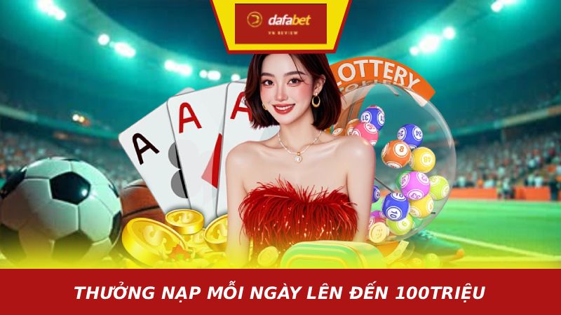 THƯỞNG NẠP MỖI NGÀY LÊN ĐẾN 100TRIỆU